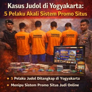 Kasus Judol di Yogyakarta: 5 Pelaku Akali Sistem Promo Situs